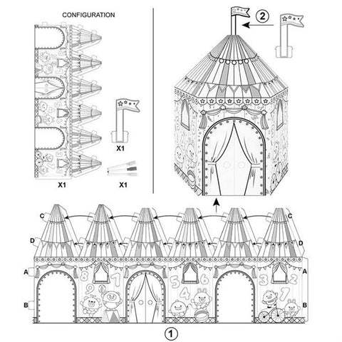 DIY Doodle Mini Circus - Alt View