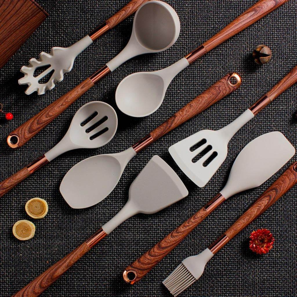 Golden Wood Kitchenware Serving Spoon - DMC Wholesale