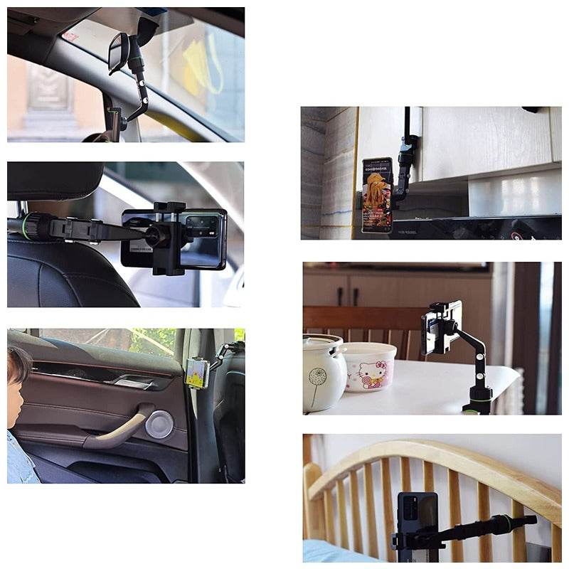 360 Degree Rotation Multifunctional Car Phone Holder - DMC Wholesale