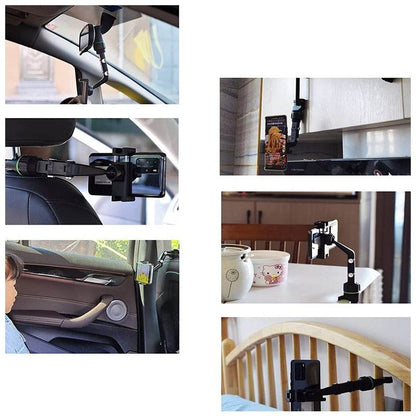 360 Degree Rotation Multifunctional Car Phone Holder - DMC Wholesale