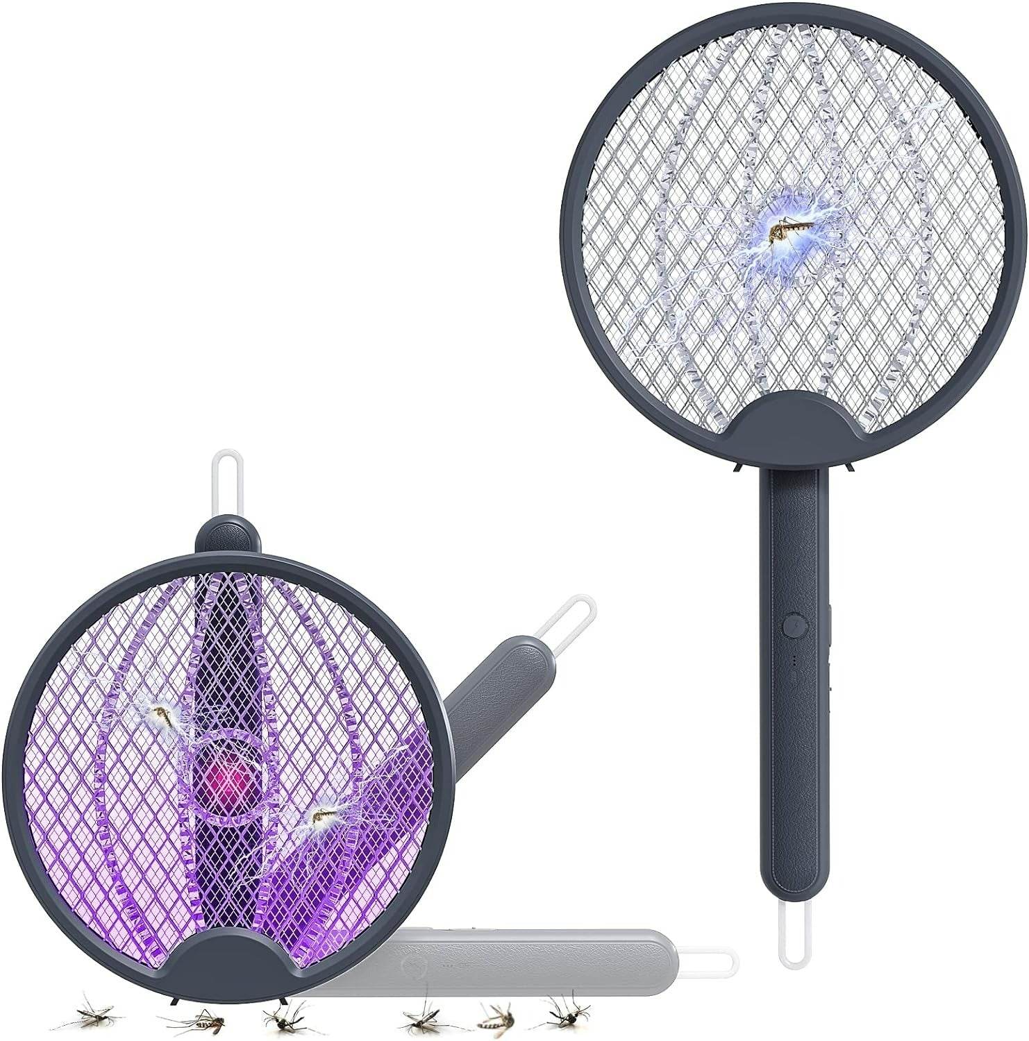 4in1 Folding Electric Mosquito Swatter - DMC Wholesale