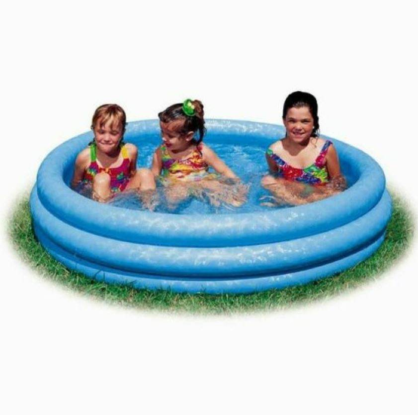 Inflatable Fun Crystal Blue Kids Swimming Pool (168cm) - DMC Wholesale