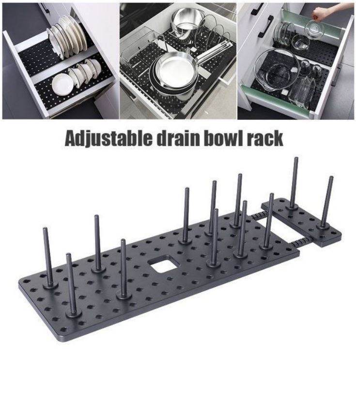 Kitchen Cupboard Adjustable Drawer Organiser Tray - DMC Wholesale