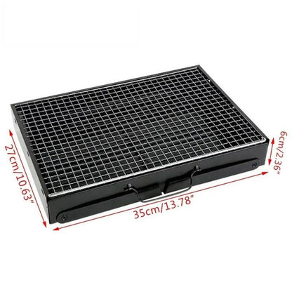 Portable Outdoor Stainless Steel Foldable BBQ Grill Pit - DMC Wholesale