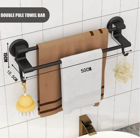 Multifunctional Double Pole Towel Bar
