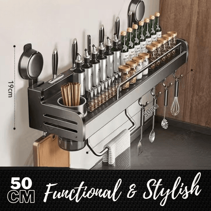 Wall Mounted Kitchen Storage Rack (50cm)(Single Cup) - DMC Wholesale