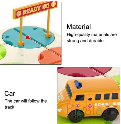 Brain Teaser Puzzles Maze Race Track (School Bus) - DMC Wholesale