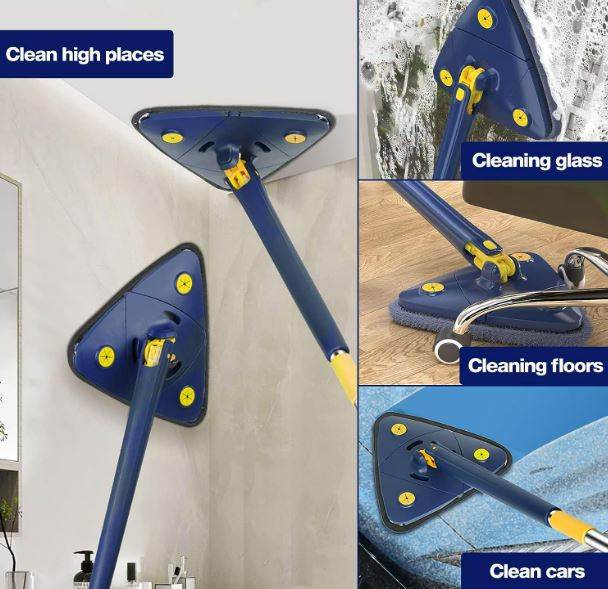 Rotatable Adjustable Cleaning Mop - DMC Wholesale
