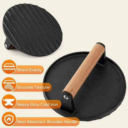 Cast Iron Grill Burger Press (17cm)