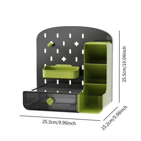 Desk Pegboard Organizer Desk Accessories For Gaming Black - Alt View