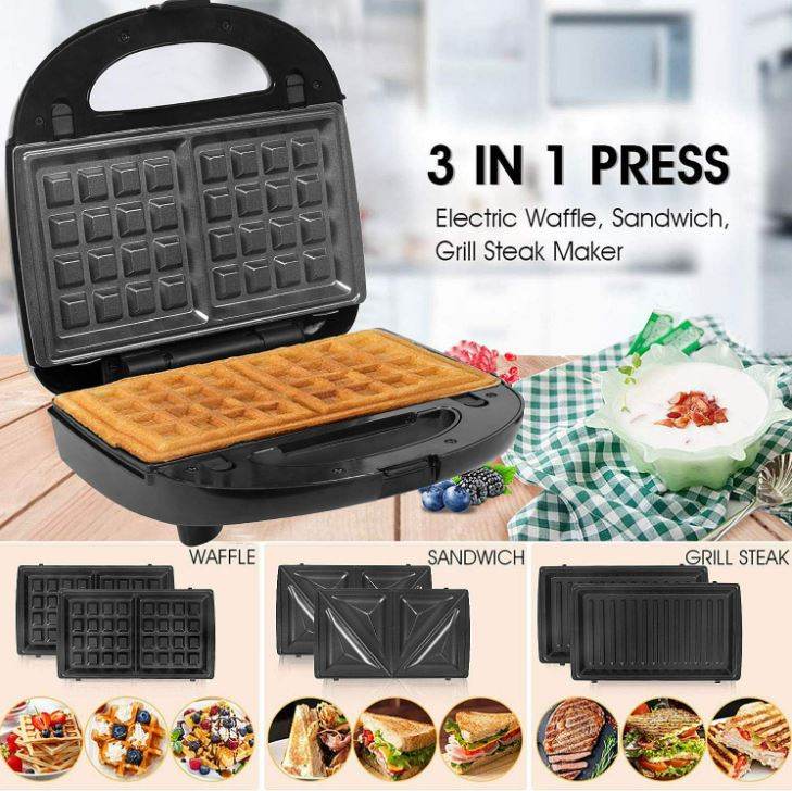 3in1 Sandwich Waffle Steak Maker - DMC Wholesale