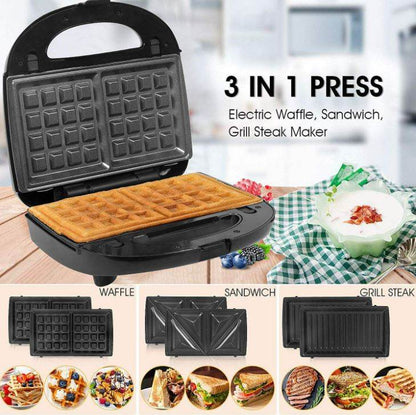 3in1 Sandwich Waffle Steak Maker - DMC Wholesale
