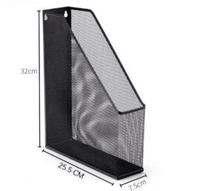 Mesh Metal Desk Book Organiser (1 Compartment) - DMC Wholesale