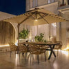 Luxury LED Patio Umbrella With Night Lighting