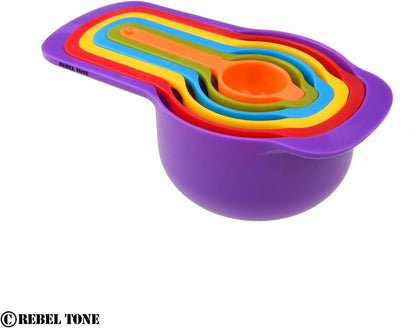 Colourful Measuring Cups and Spoons - DMC Wholesale