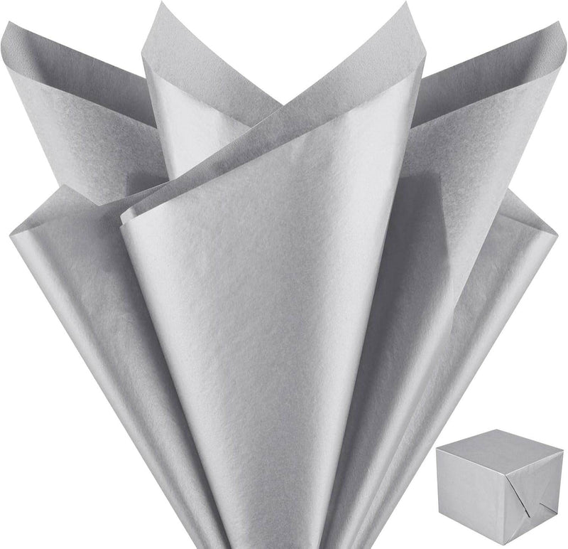 Ultra-Premium Shimmer Tissue Wrap (Silver)(10 pcs)