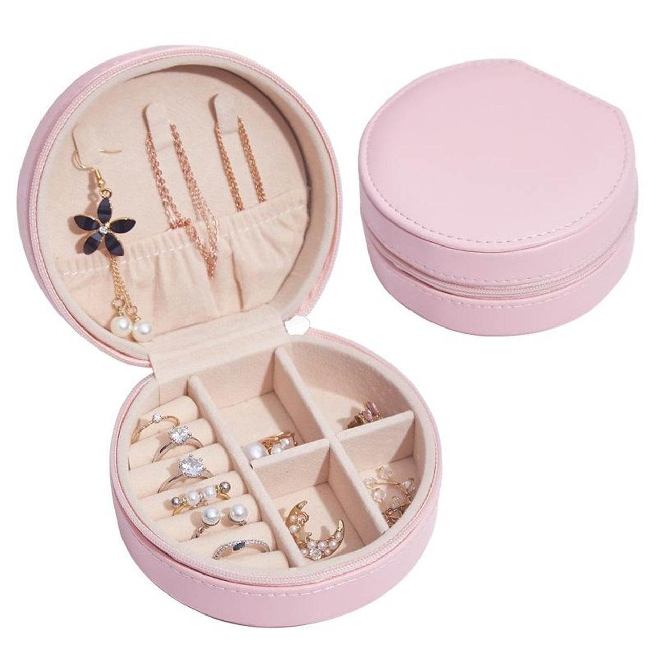 Round Jewellery Storage Box - DMC Wholesale