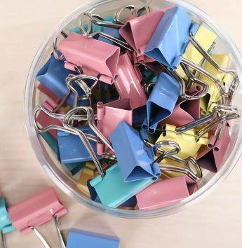 Colourful Binder Clips (25mm)(48 pcs) - DMC Wholesale
