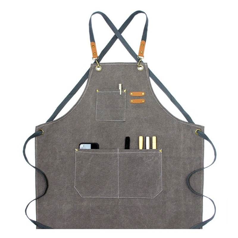 Cross Back Premium Quality Unisex Kitchen Apron - DMC Wholesale