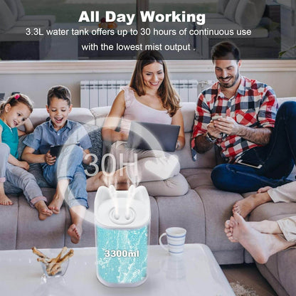 Large Beautiful Mood Two Way Port Humidifier (3.3L) - DMC Wholesale