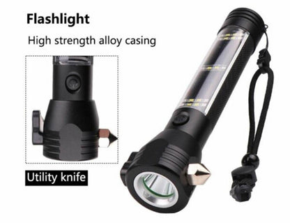 Solar Powered USB Charging Flashlight - DMC Wholesale