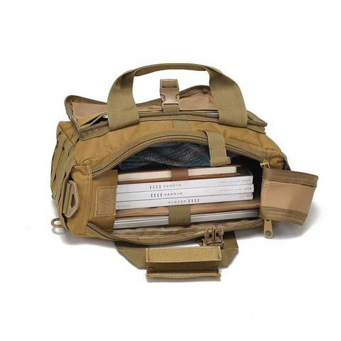 Tactical Military Briefcase Message Bag - Alt View