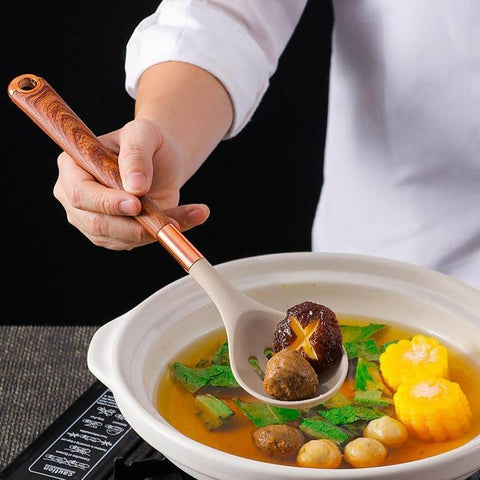 Golden Wood Kitchenware Serving Spoon - Alt View