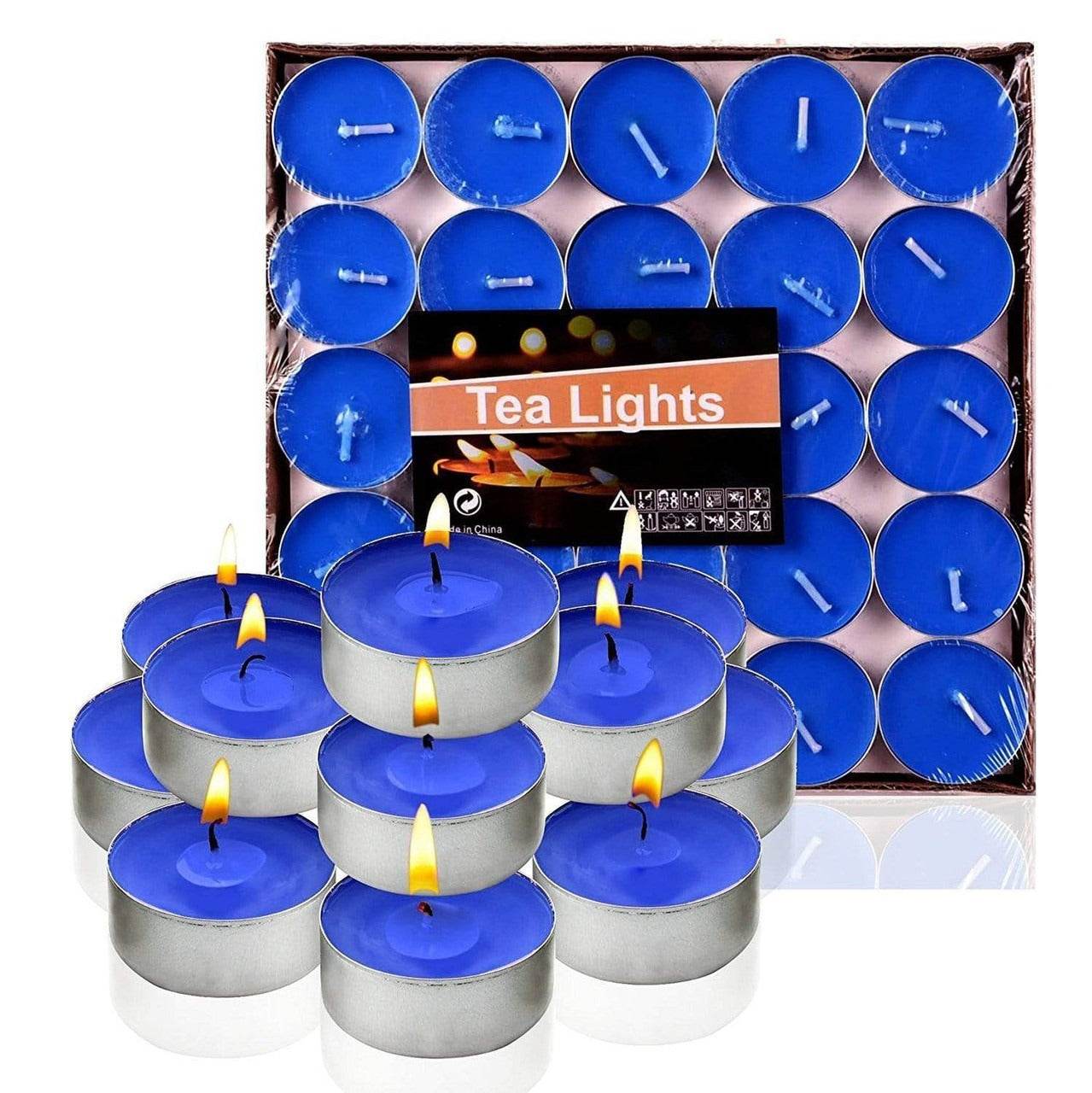 Coloured Tea Light Candles (50 pcs) - DMC Wholesale