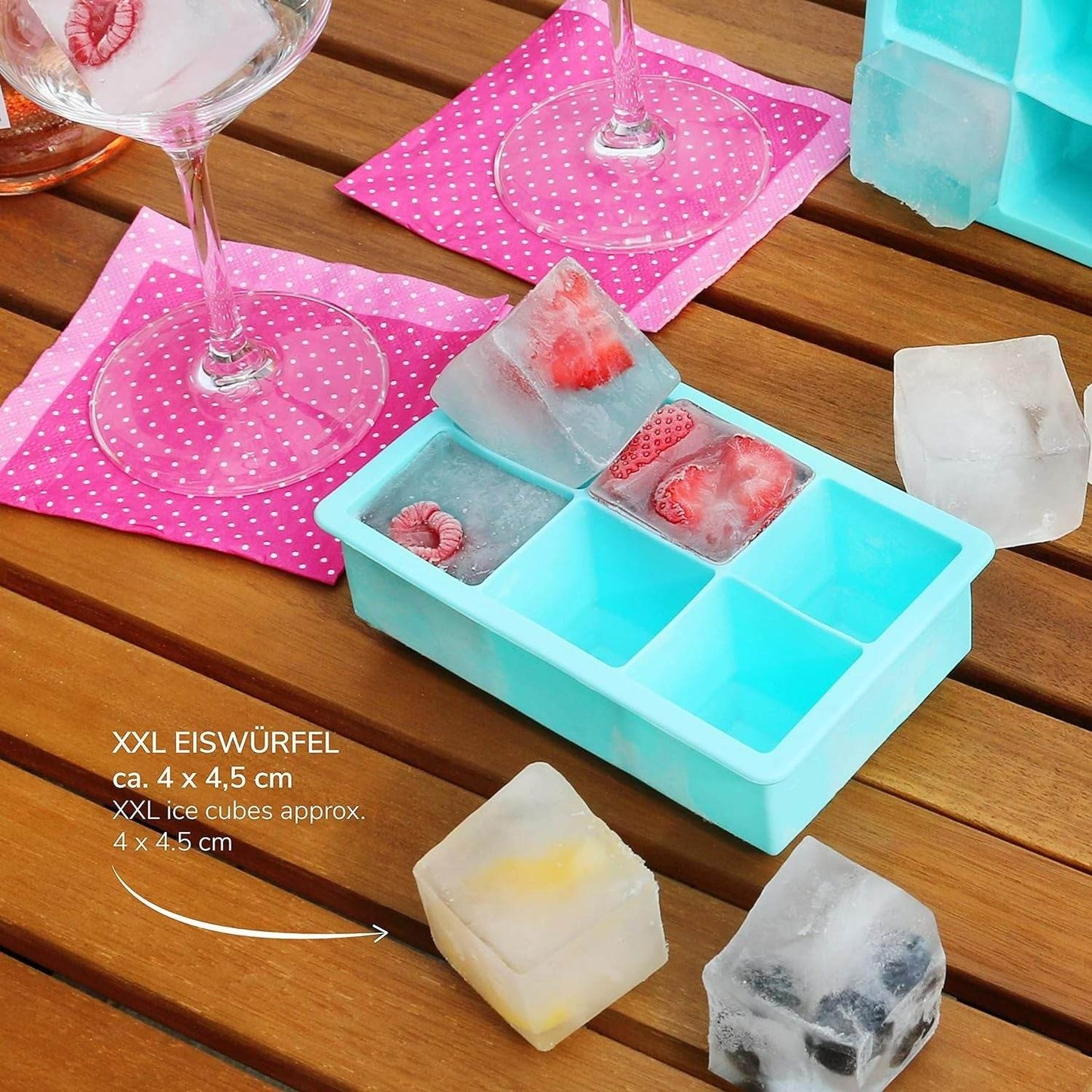Square Silicone Ice Mold (Each) - DMC Wholesale