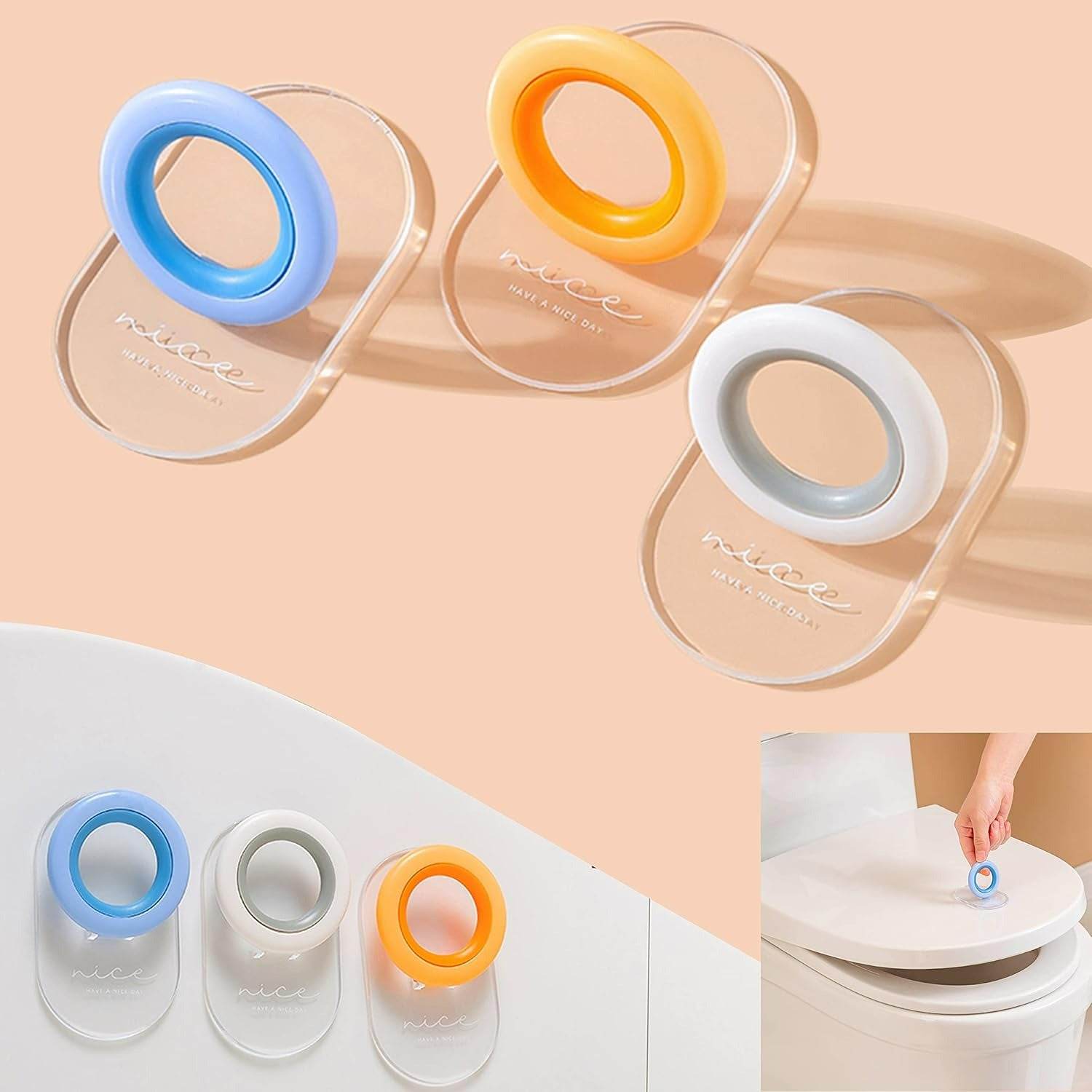 Toilet Seat Lifter Cover Handle (2 pcs) - DMC Wholesale