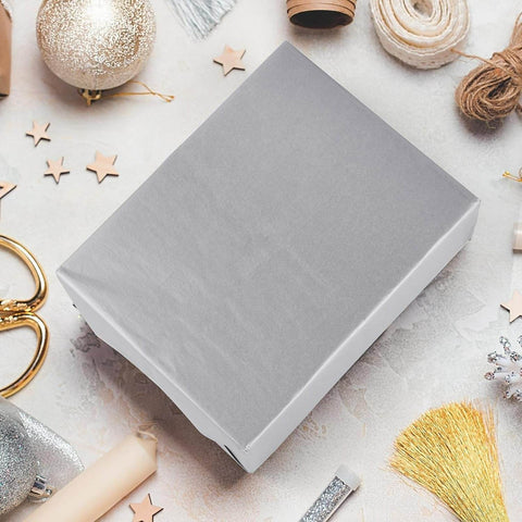 Ultra-Premium Shimmer Tissue Wrap (Silver)(10 pcs) - Alt View