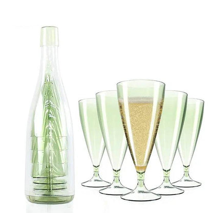 Champagne Flutes With Storage Bottle (5 pcs) - DMC Wholesale