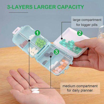 Foldable Pill Case Organiser - DMC Wholesale