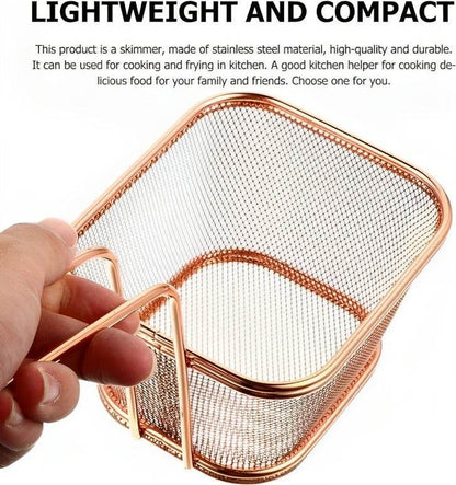 Steel Deep Fryer Basket (13cm) - DMC Wholesale