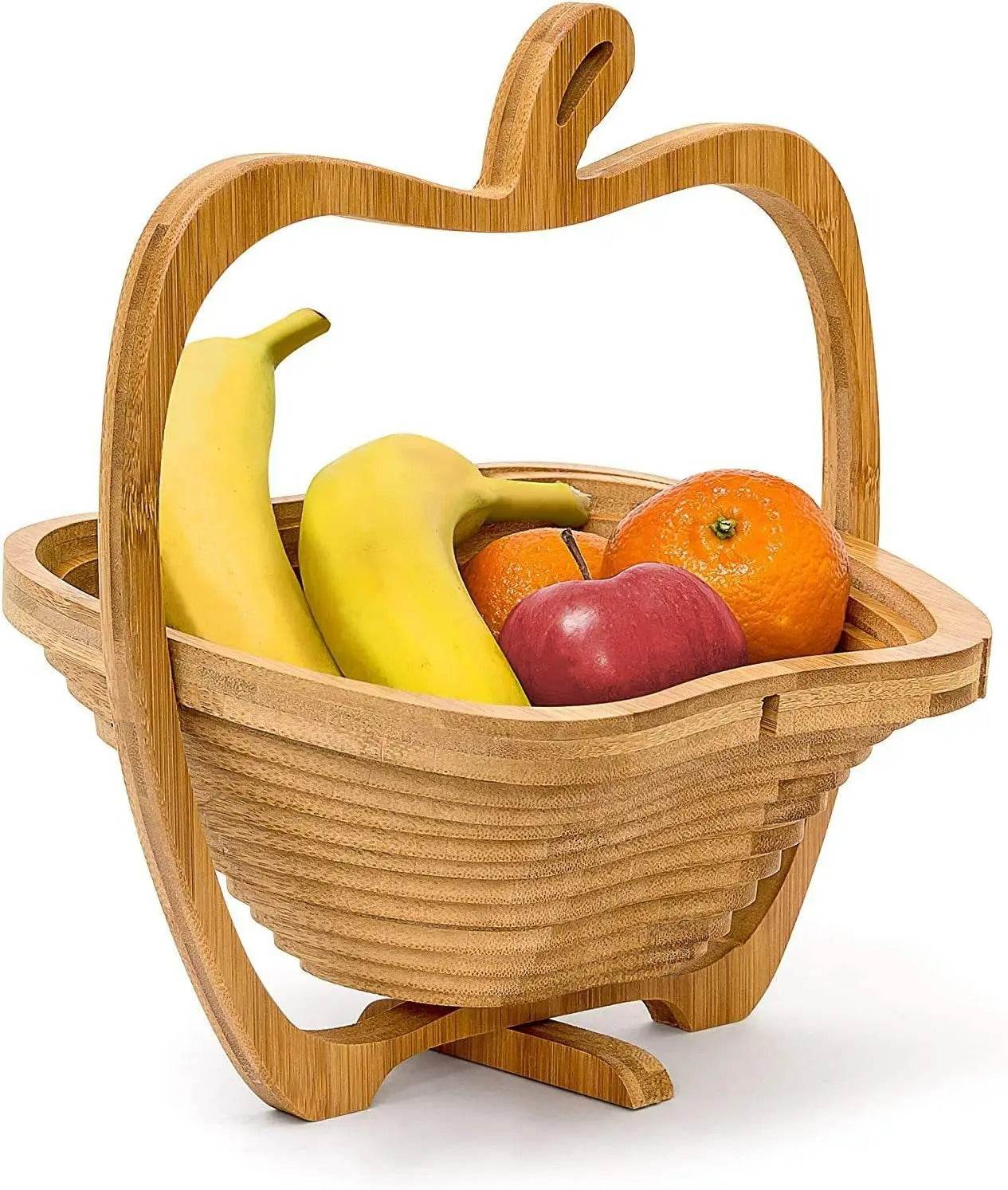 Collapsible Bamboo Fruit Basket - DMC Wholesale