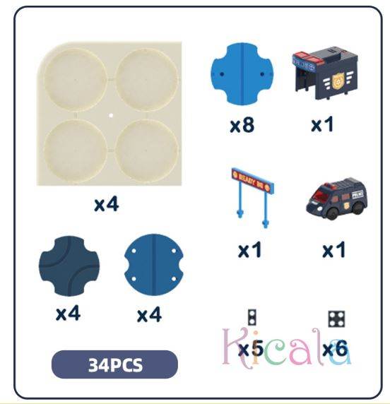 Brain Teaser Puzzles Maze Race Track (Police) - DMC Wholesale