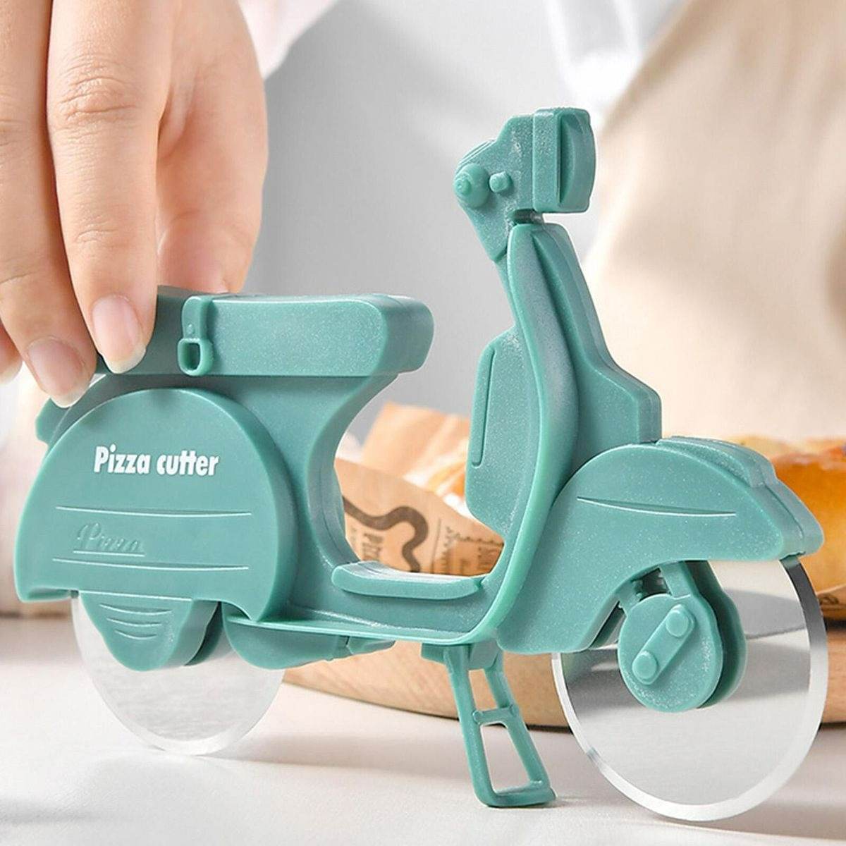 Motorcycle Pizza Roulette Novelty Cutter - DMC Wholesale