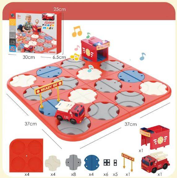 Brain Teaser Puzzles Maze Race Track (Fire) - DMC Wholesale
