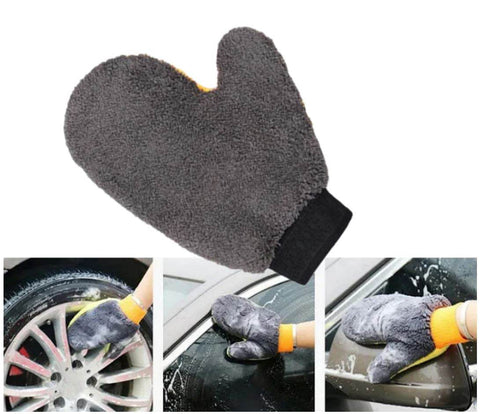 Soft Microfiber Car Cleaning Glove - Alt View