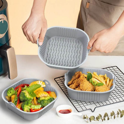 High Quality Silicone Air Fryer Tray Liner (Square)(Each) - DMC Wholesale