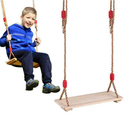 Wooden Hanging Swing - Alt View