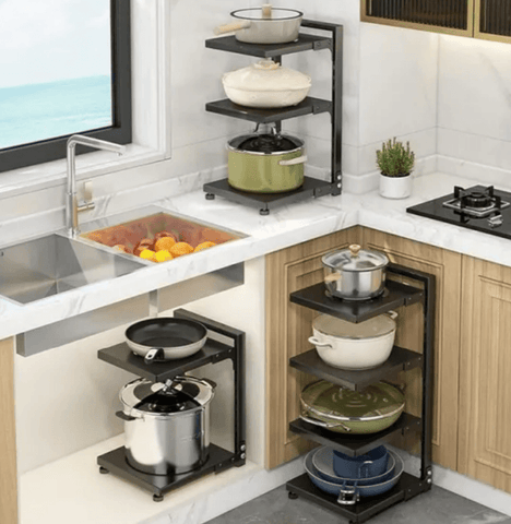 Cookware Organiser Storage Rack - Alt View