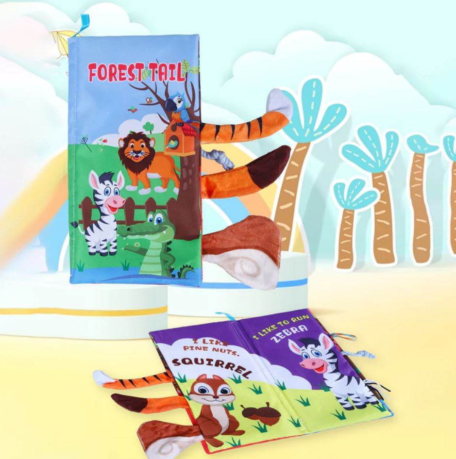 Forest Touch and Feel Crinkle Tail Books - DMC Wholesale