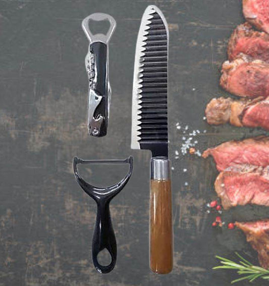 Non Stick Coating Kitchen Knife Set - DMC Wholesale