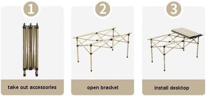 Foldable Camping Table With Carrying Bag - DMC Wholesale