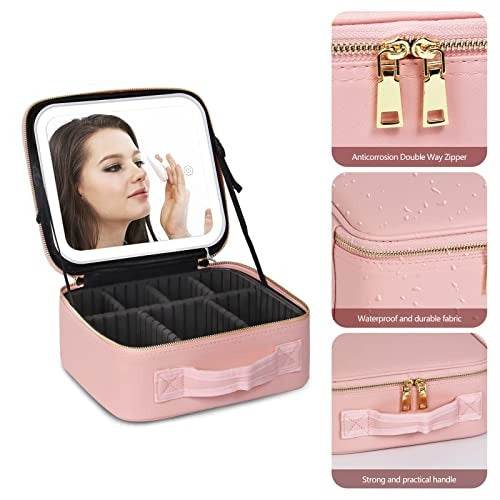 Lighted Makeup Case with Mirror - DMC Wholesale