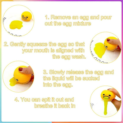 Egg Yolk Pressure Ball Squeeze Toy (Each) - DMC Wholesale