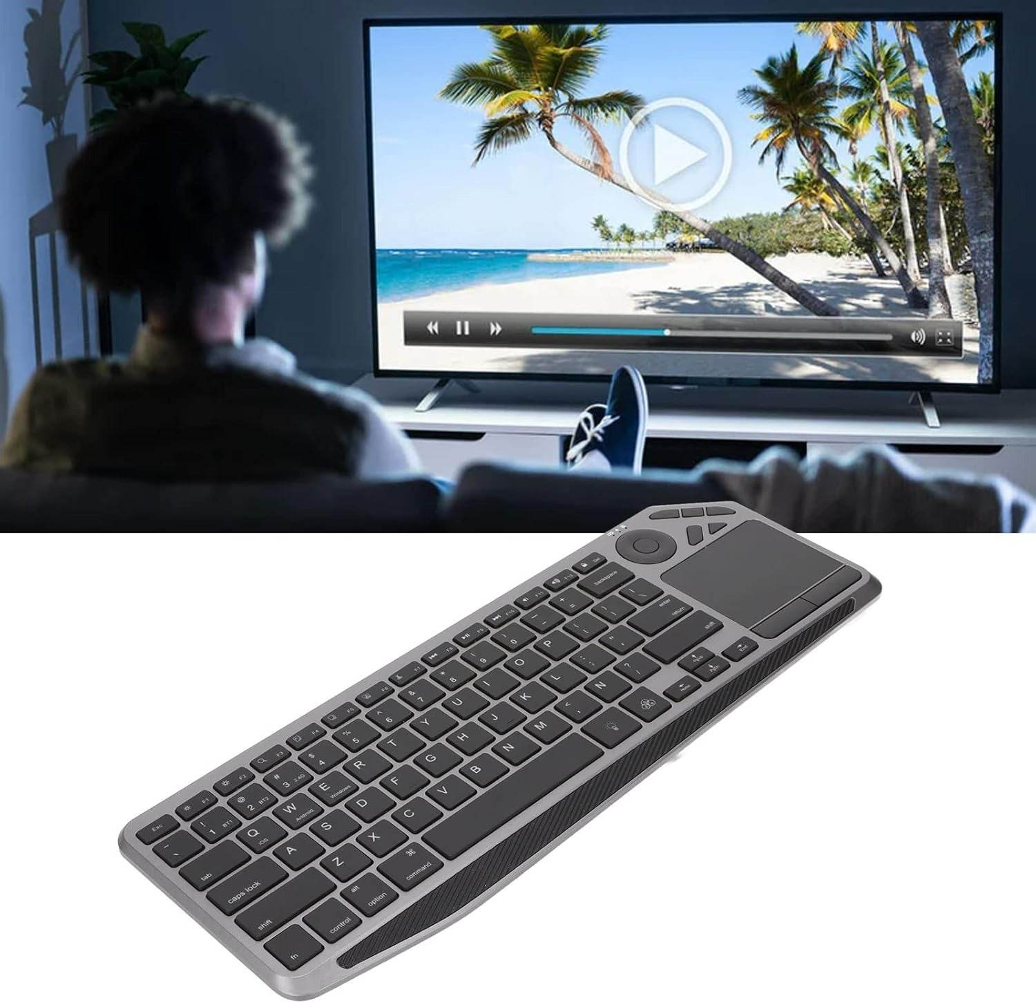 Wireless Touch TV Keyboard with Easy Media Control and Touchpad - DMC Wholesale