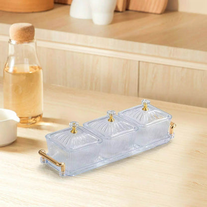 Multifunctional Snacks Dish Tray (3 Bowls) - DMC Wholesale