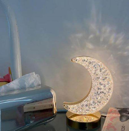 Modern Luxury Crystal Moon Lamp - DMC Wholesale
